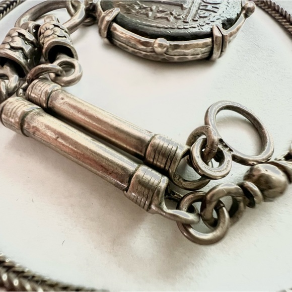 Ancient Artifact coin necklace Constantinople Byzantine Roman Coin 578-582 A.D. - Picture 8 of 15